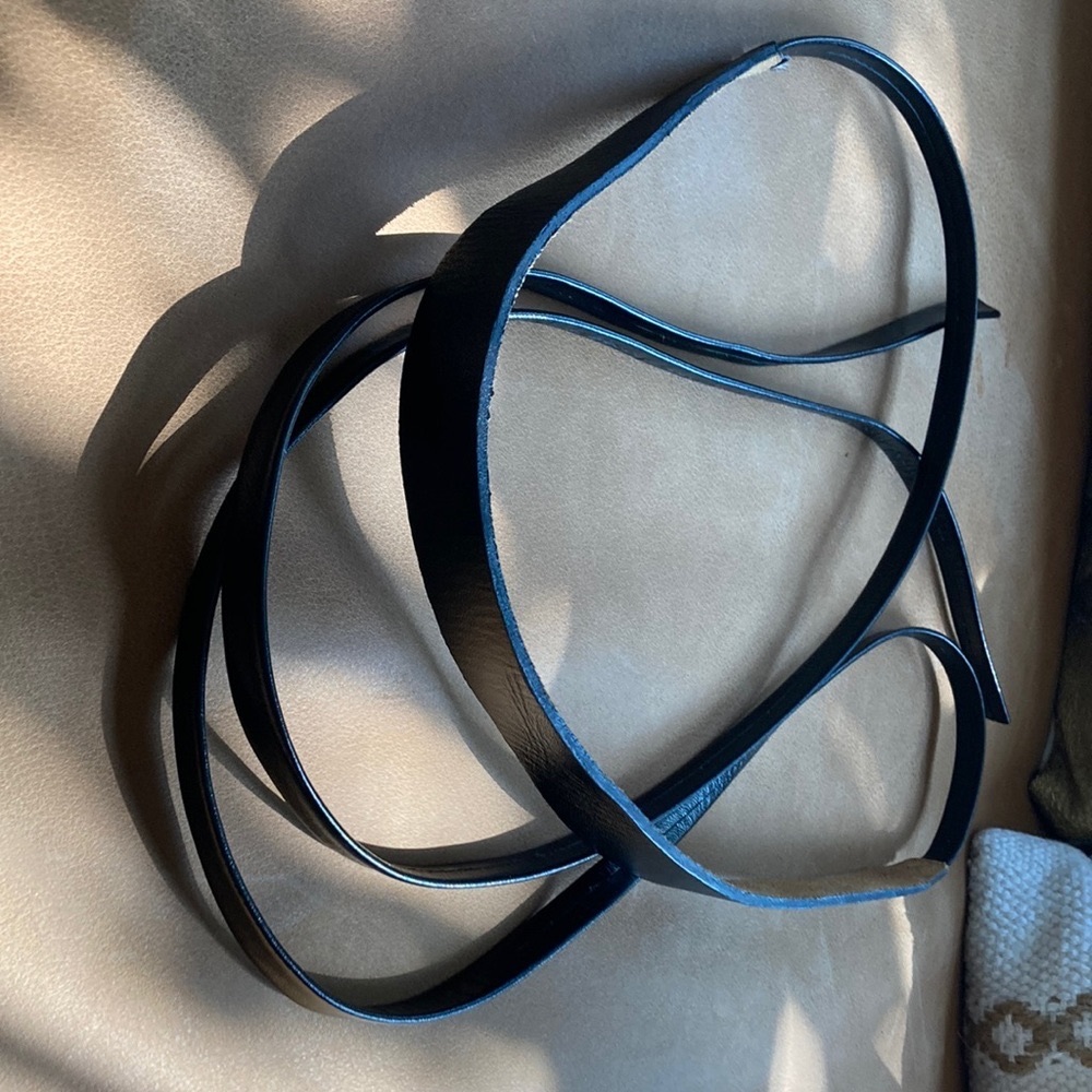 Leather OBI belt skinny